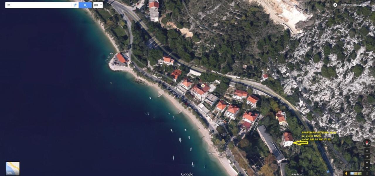 Apartment Victoria Omiš Exteriör bild